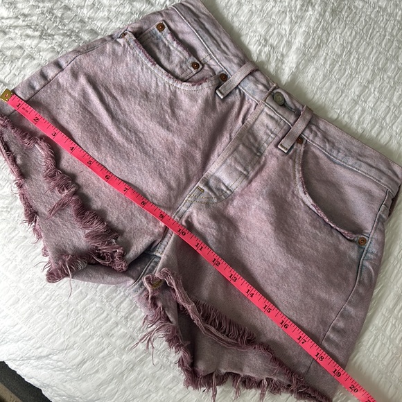 Levi’s 501 Jean Shorts Purple Color Size 26 - Picture 5 of 13